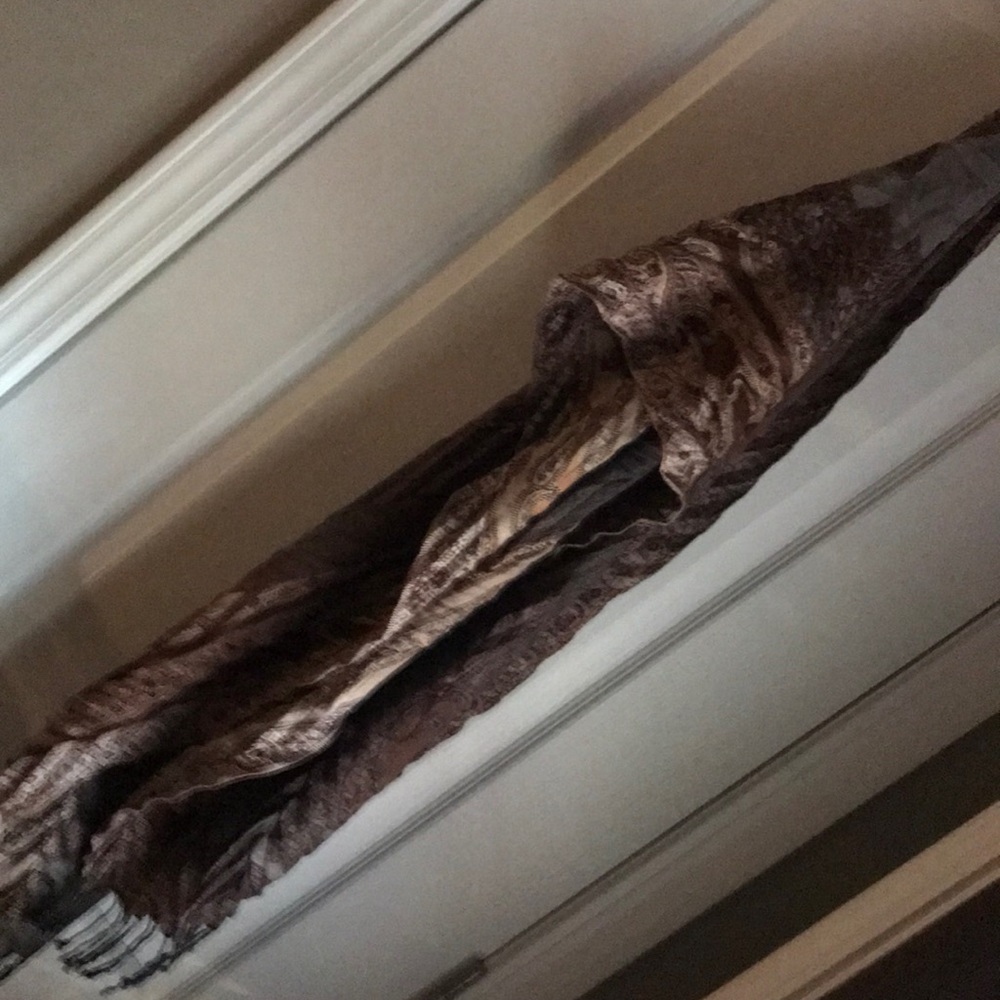 Brown paisley scarf